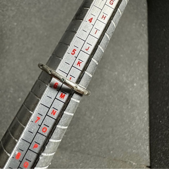 Pandora Simple Sparkling Droplets Sterling Band Ring Size 6 Stamped ALE S 925 52 - Picture 5 of 7